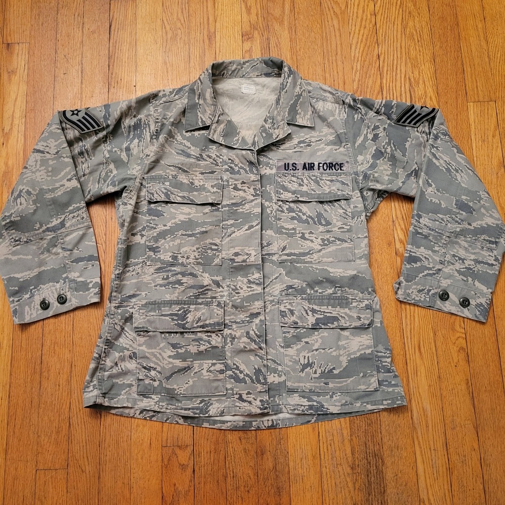 US‎ Air Force 14 Reg Utility Jacket Digital Tiger Stripe Camo Coat Military
